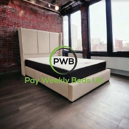 Buxton Wingback Bed - Luxury Beds Pay Weekly