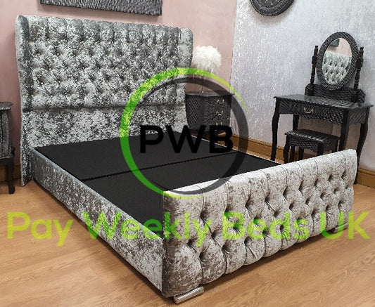 Pay Weekly Beds - Butterfly Wingback Bed