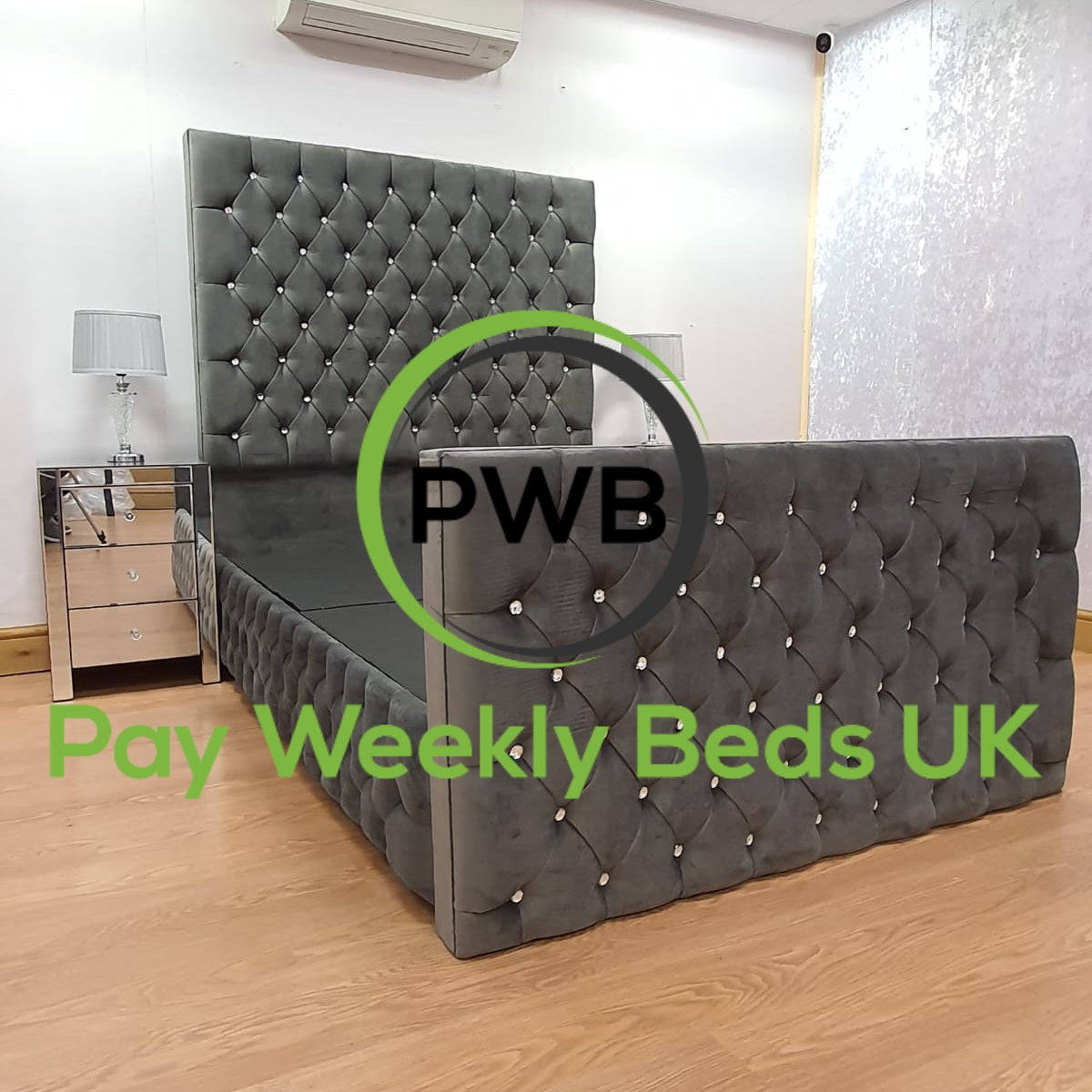 Empire Frame Bed with High Headboard - Pay Weekly Beds UK