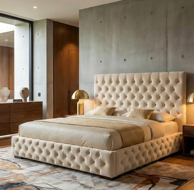 Florence Bed Frame with Chesterfield Design - Pay Weekly Beds