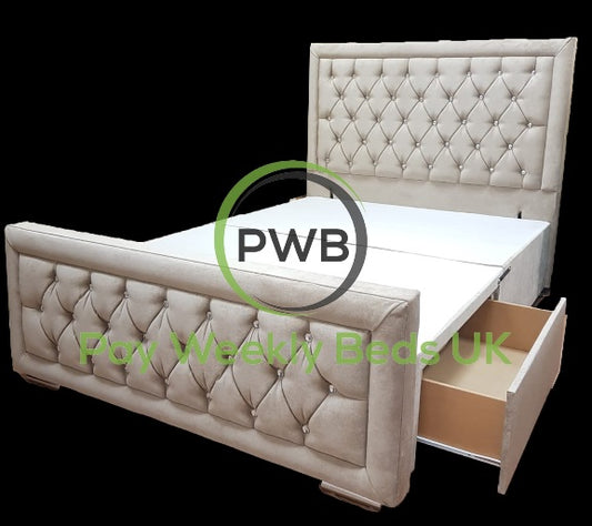 Hampton Drawer Divan Bed Pay Weekly