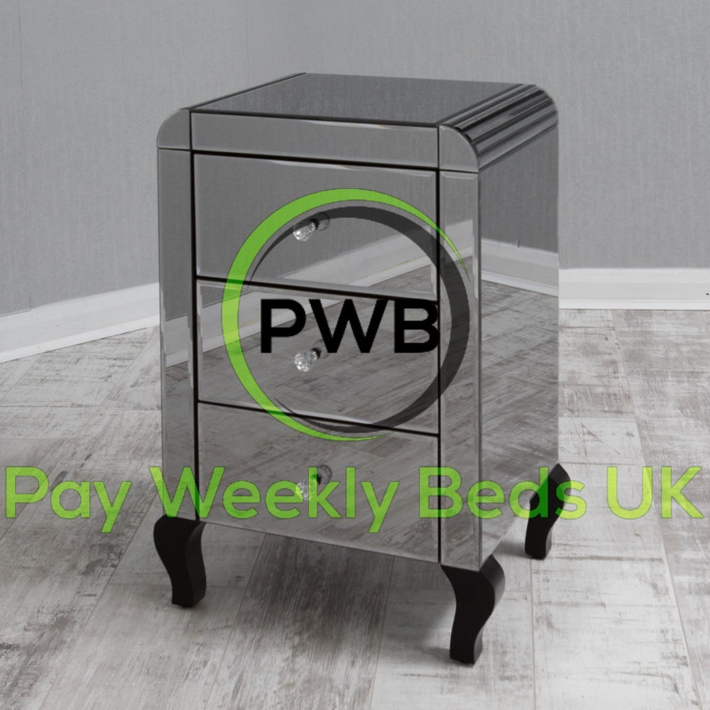 Mirror Bedside Cabinet - Pay Weekly Beds