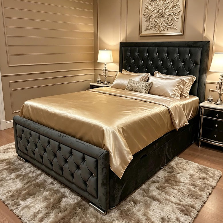 Side opening ottoman bed set pay it weekly
