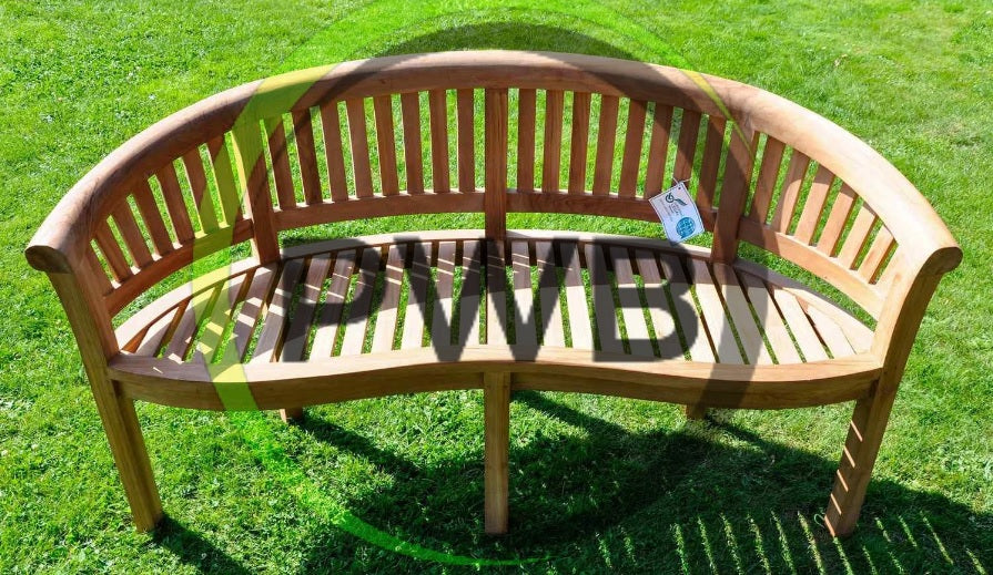 Wimbledon Solid Teak Wood - Garden Bench Pay Weekly