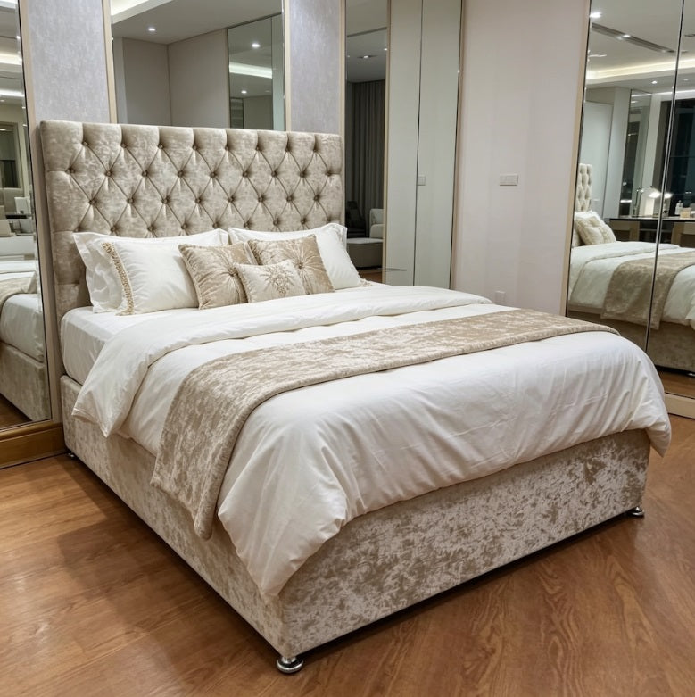 Pay Weekly Divan Bed with headboard - Option for storage drawers