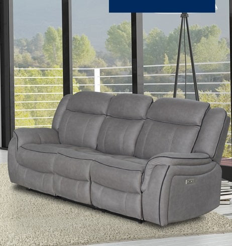 Grey Suede Recliner 3+2+1 Seater Sofa Set on finance