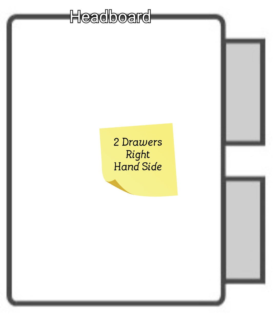 Pay Weekly Beds - 2 Drawer Same Side