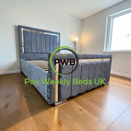 Velare Bed with Ottoman Option Pay It Weekly Beds